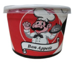 Bol supă 16 OZ, carton și capac transparent