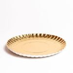 Farfurii aurii rotunde